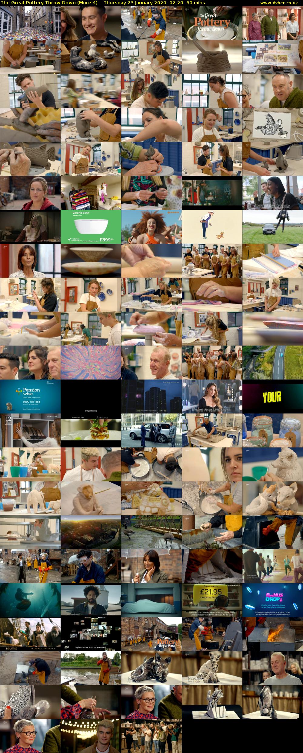 The Great Pottery Throw Down (More 4) Thursday 23 January 2020 02:20 - 03:20