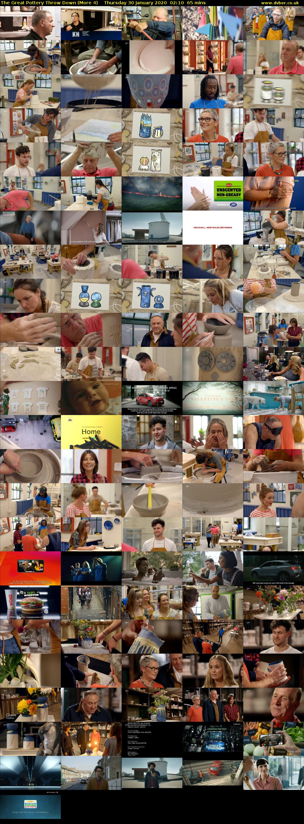 The Great Pottery Throw Down (More 4) Thursday 30 January 2020 02:10 - 03:15