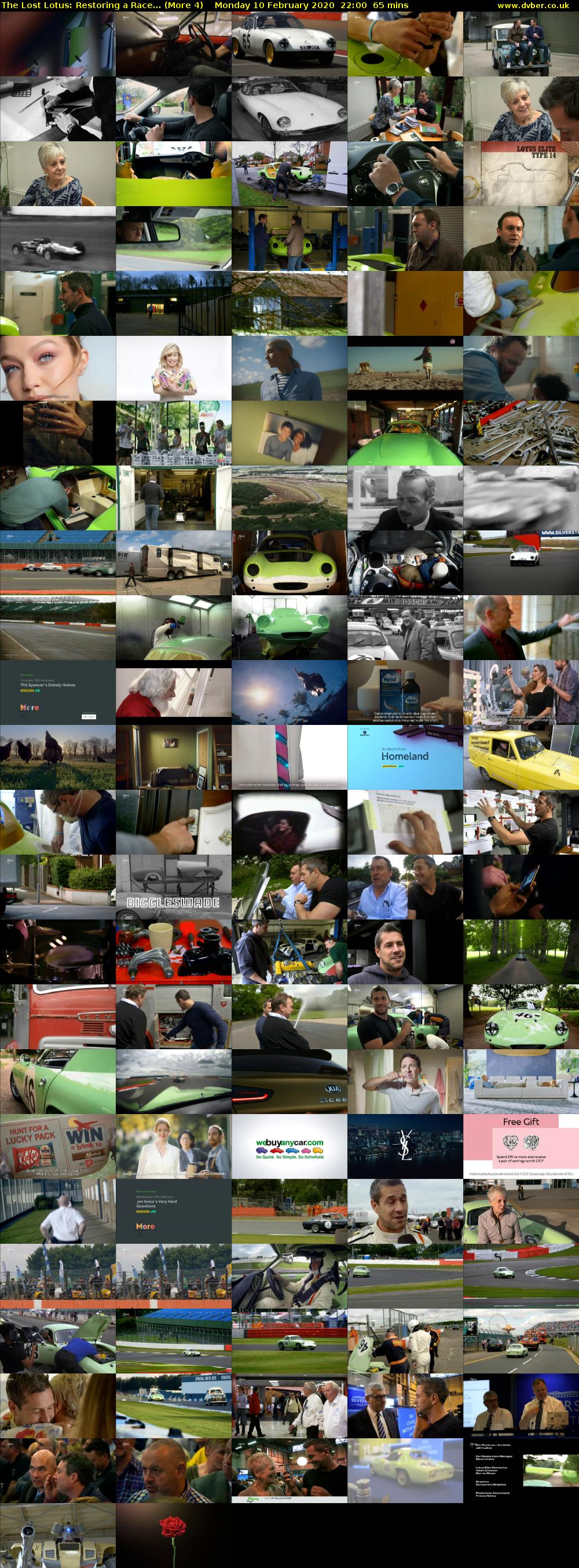 The Lost Lotus: Restoring a Race... (More 4) Monday 10 February 2020 22:00 - 23:05