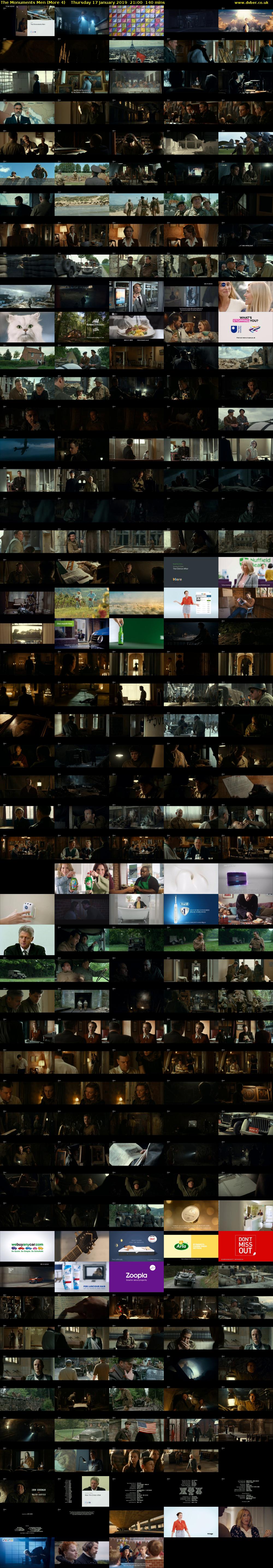 The Monuments Men (More 4) Thursday 17 January 2019 21:00 - 23:20