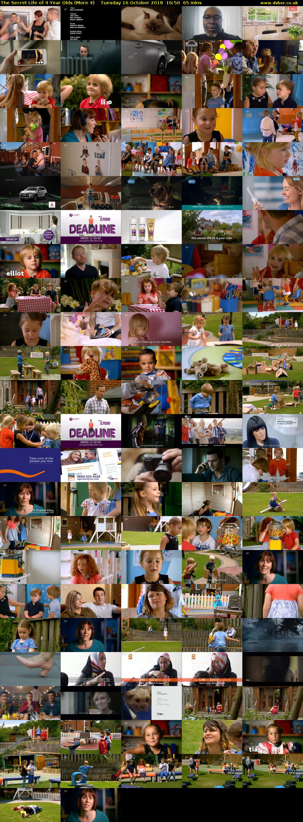 The Secret Life of 4 Year Olds (More 4) Tuesday 16 October 2018 16:50 - 17:55