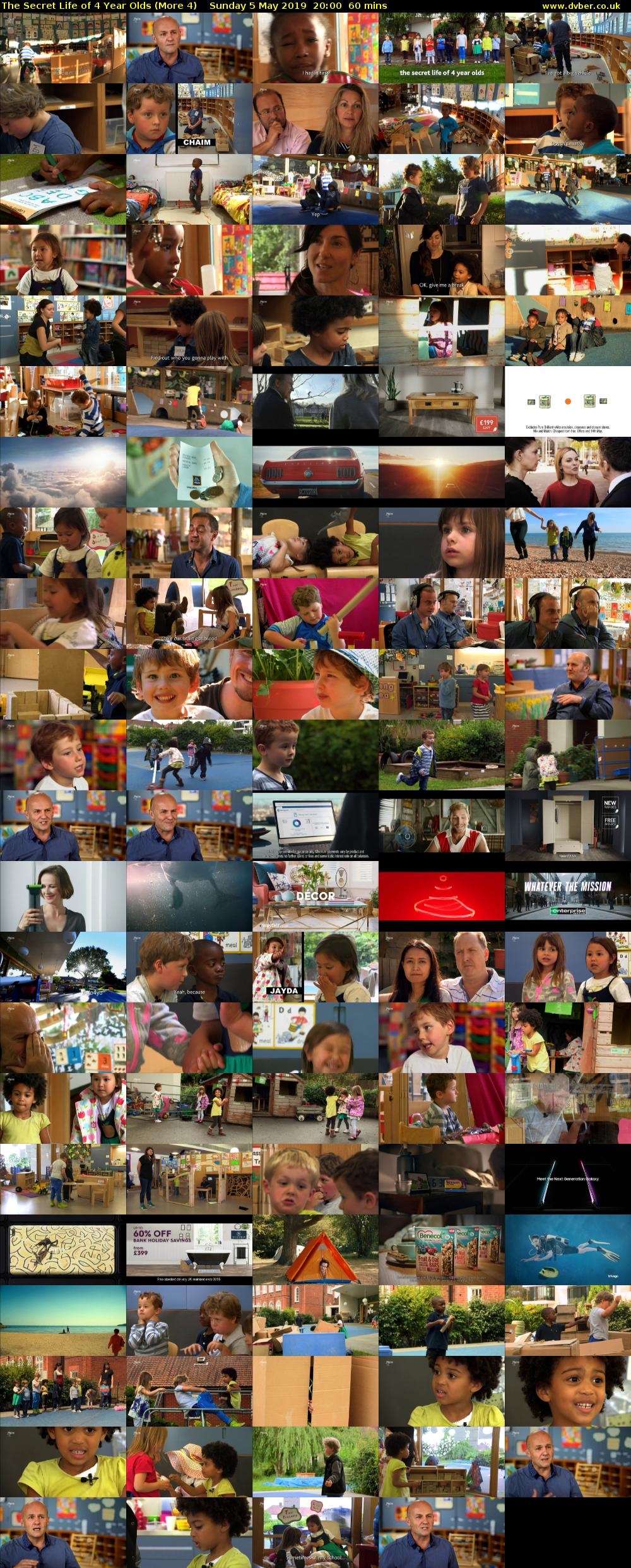 The Secret Life of 4 Year Olds (More 4) Sunday 5 May 2019 20:00 - 21:00