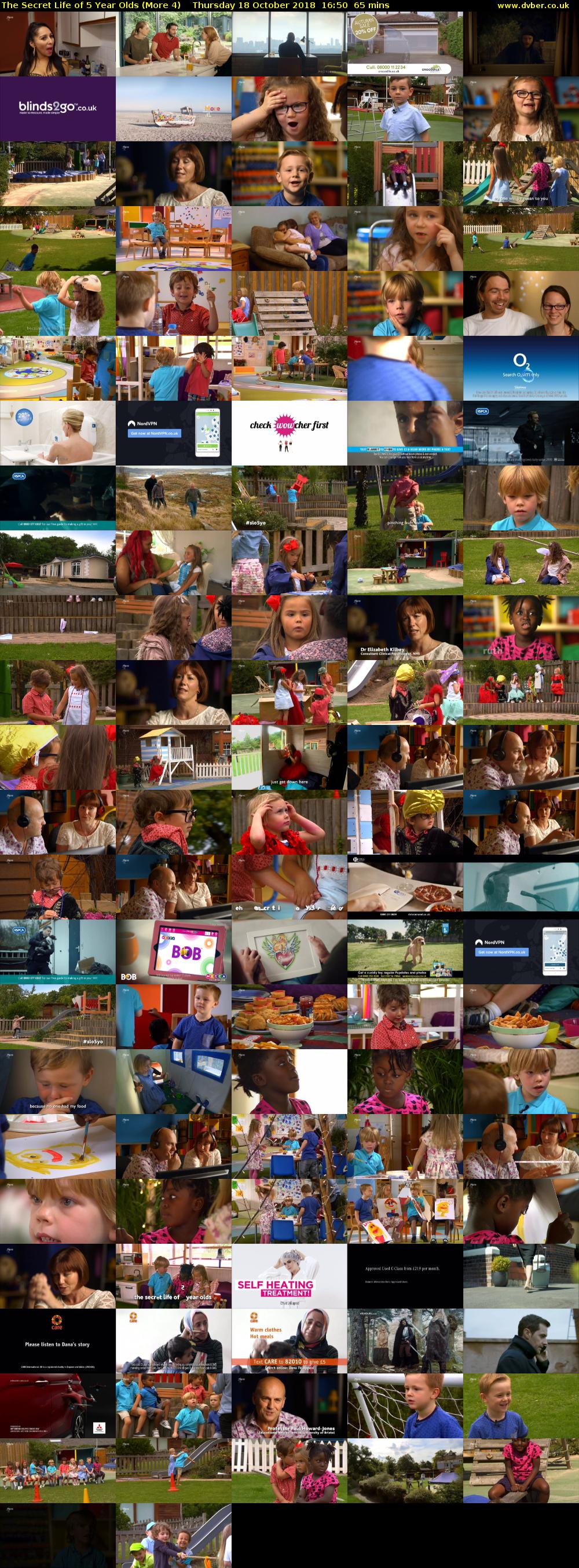 The Secret Life of 5 Year Olds (More 4) Thursday 18 October 2018 16:50 - 17:55