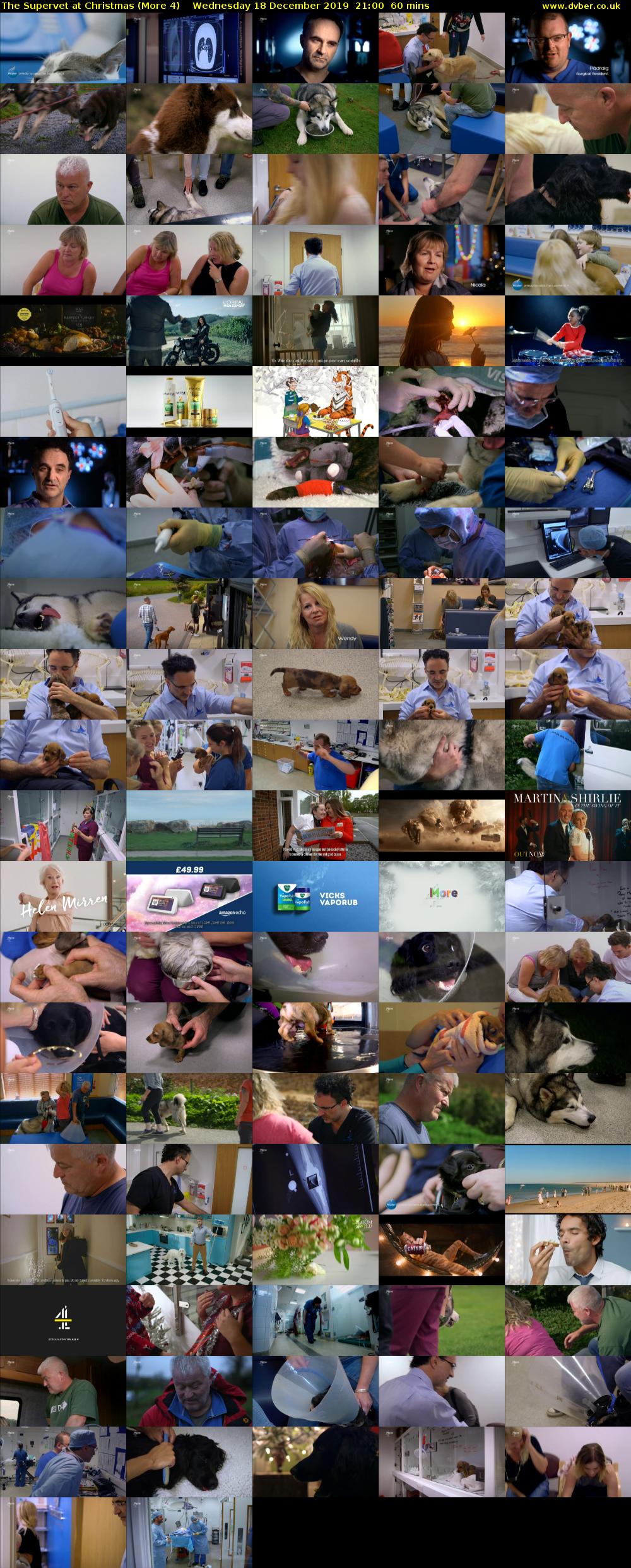 The Supervet at Christmas (More 4) Wednesday 18 December 2019 21:00 - 22:00