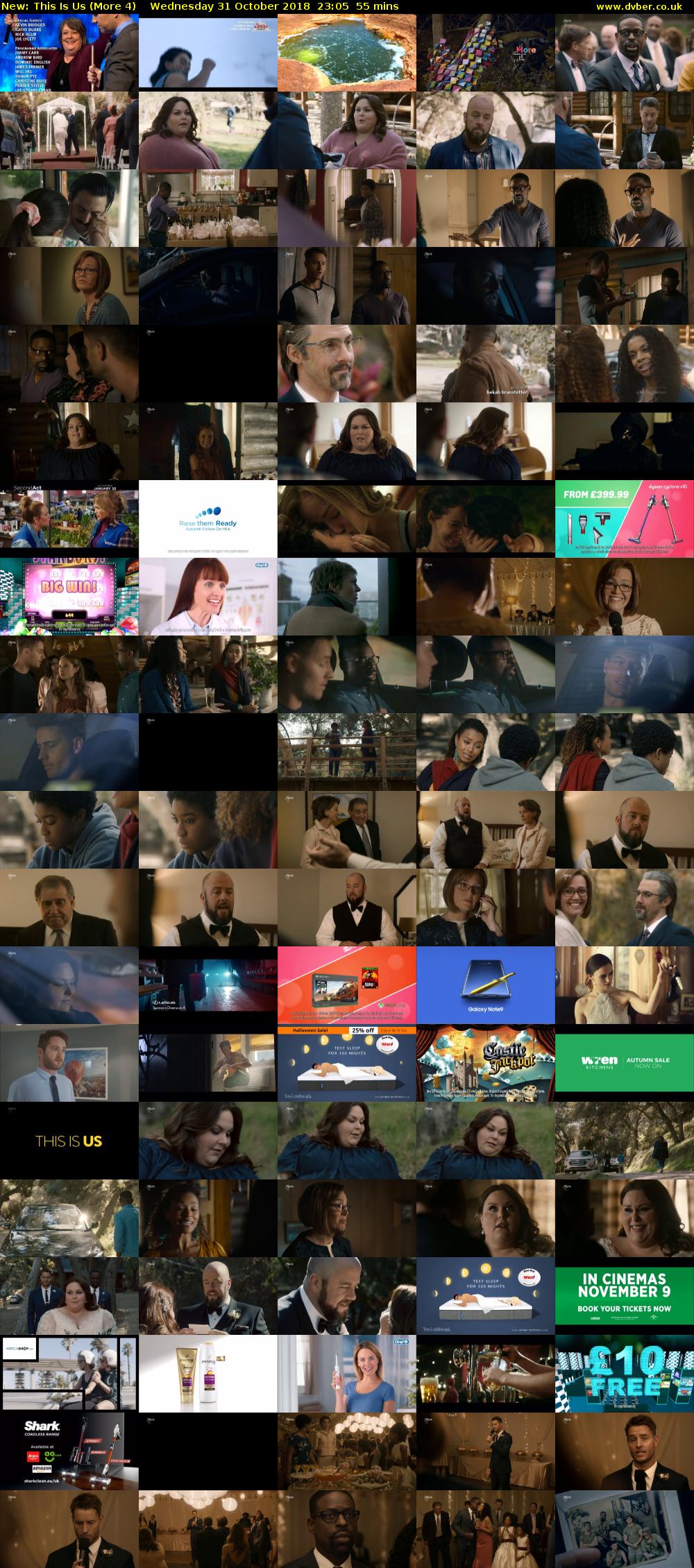 This Is Us (More 4) Wednesday 31 October 2018 23:05 - 00:00