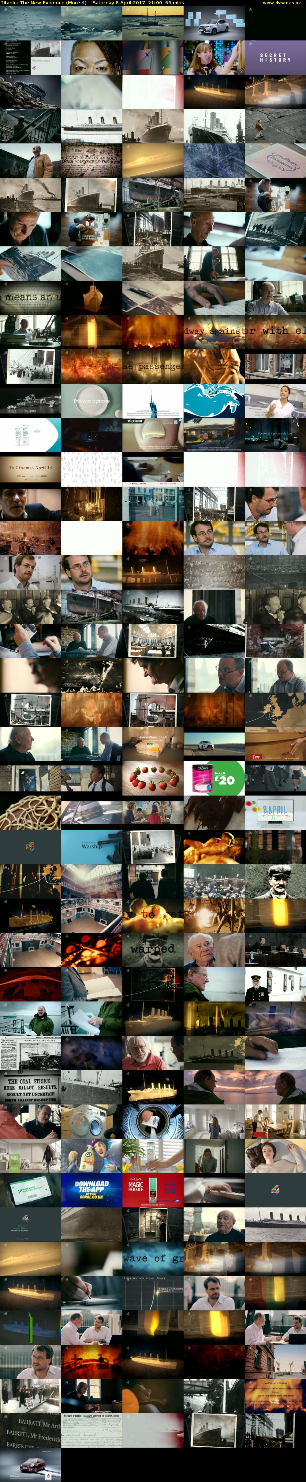 Titanic: The New Evidence (More 4) Saturday 8 April 2017 21:00 - 22:05