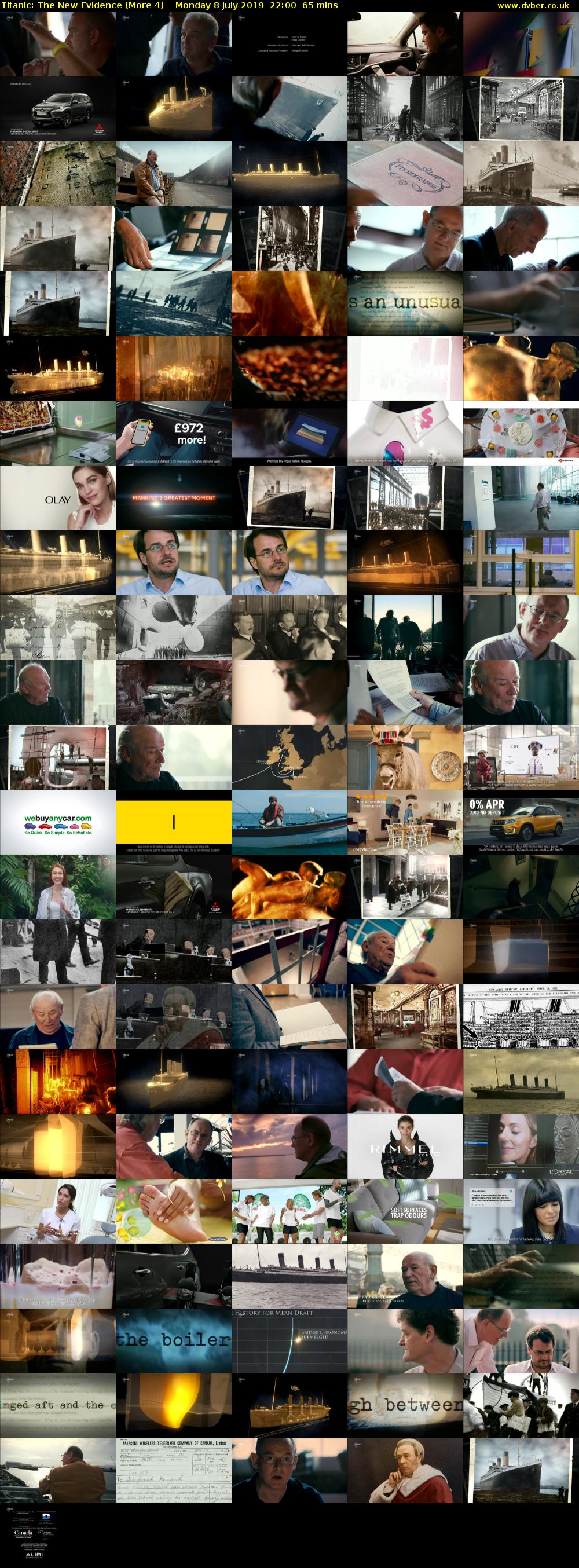 Titanic: The New Evidence (More 4) Monday 8 July 2019 22:00 - 23:05