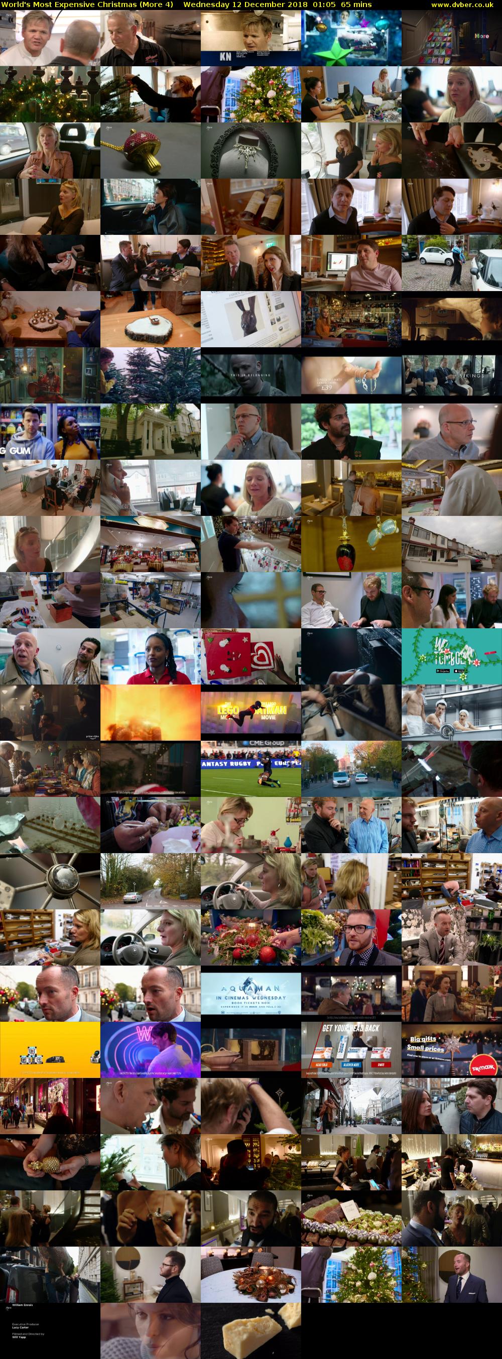 World's Most Expensive Christmas (More 4) Wednesday 12 December 2018 01:05 - 02:10