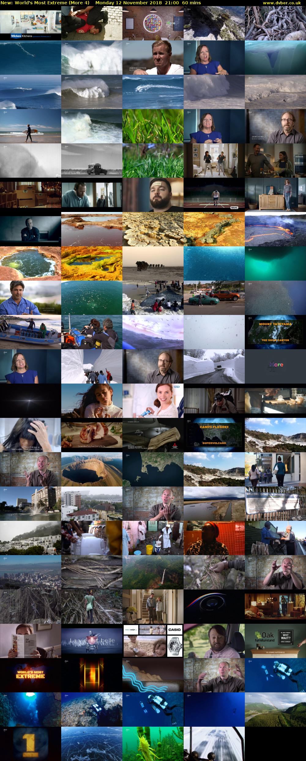 World's Most Extreme (More 4) Monday 12 November 2018 21:00 - 22:00