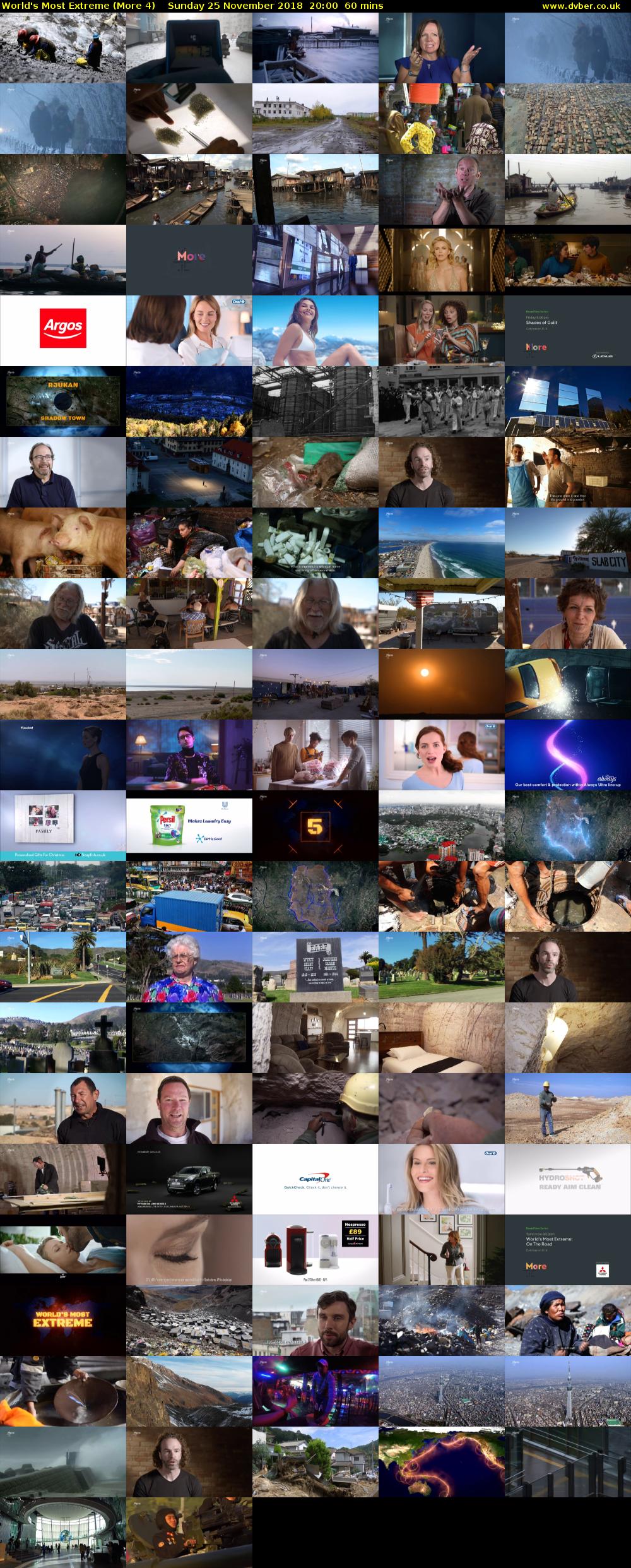 World's Most Extreme (More 4) Sunday 25 November 2018 20:00 - 21:00