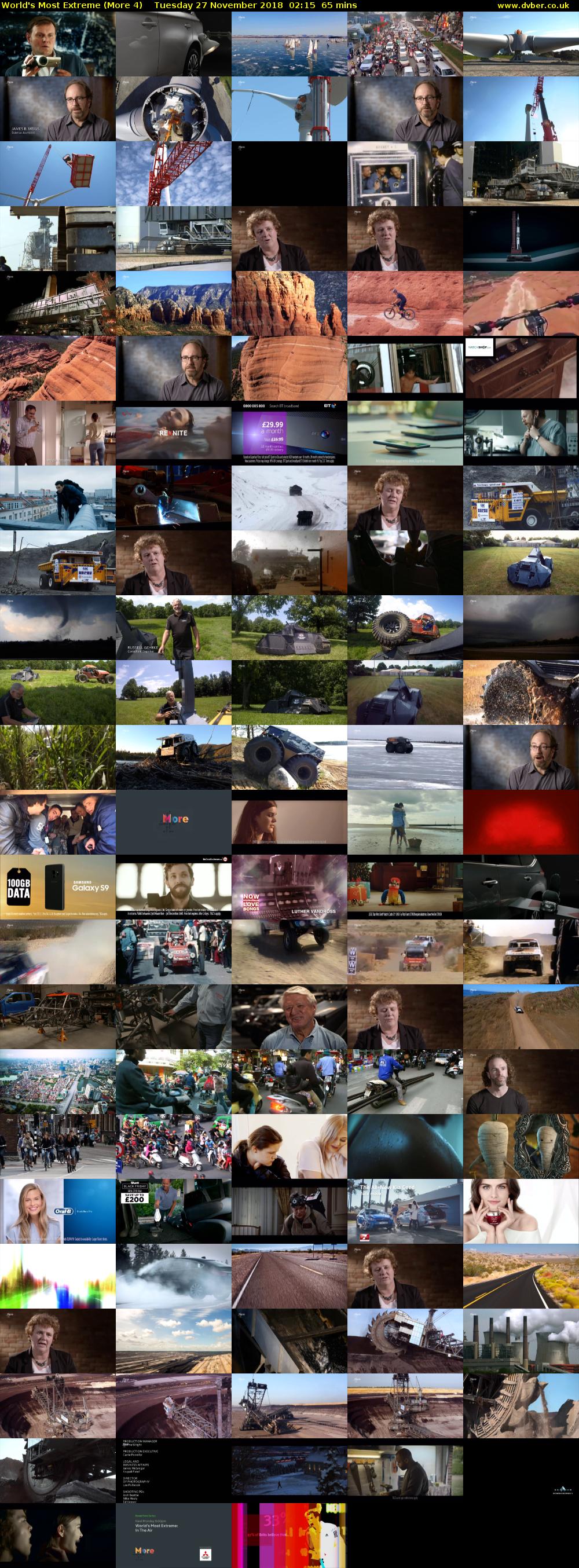 World's Most Extreme (More 4) Tuesday 27 November 2018 02:15 - 03:20