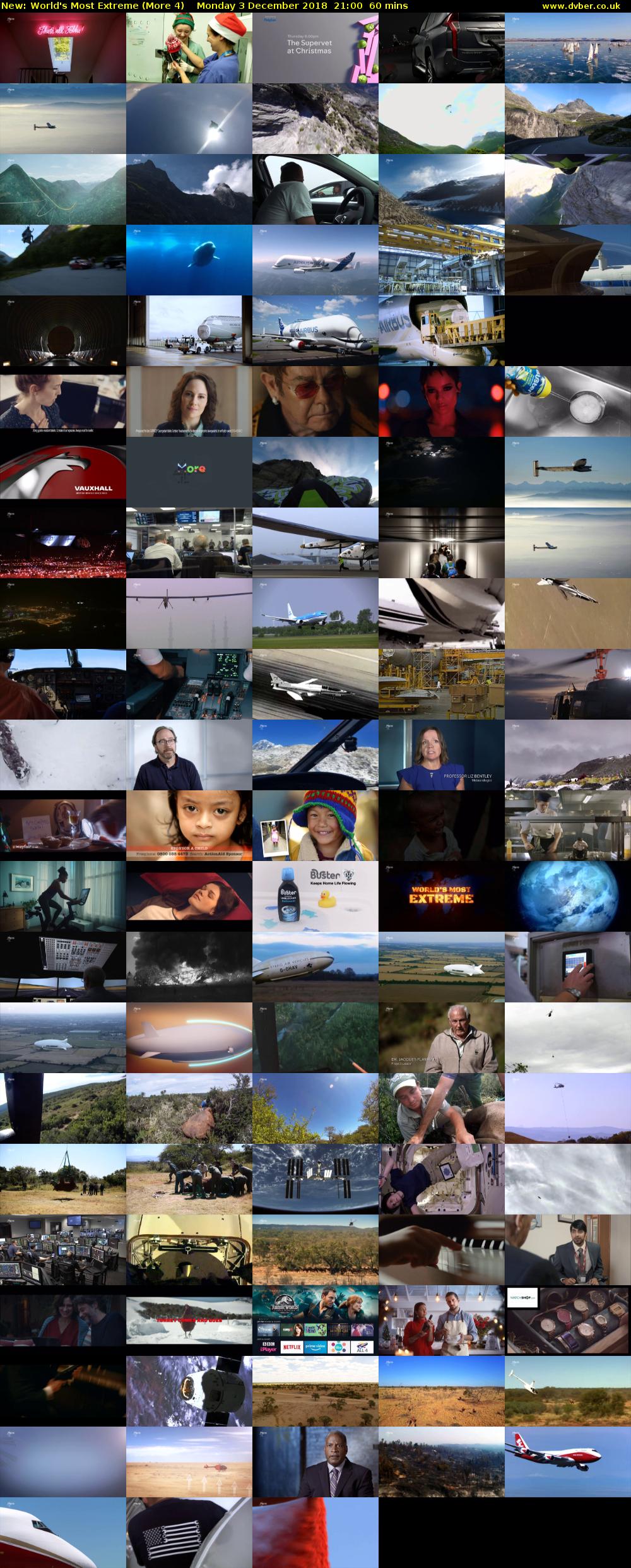 World's Most Extreme (More 4) Monday 3 December 2018 21:00 - 22:00