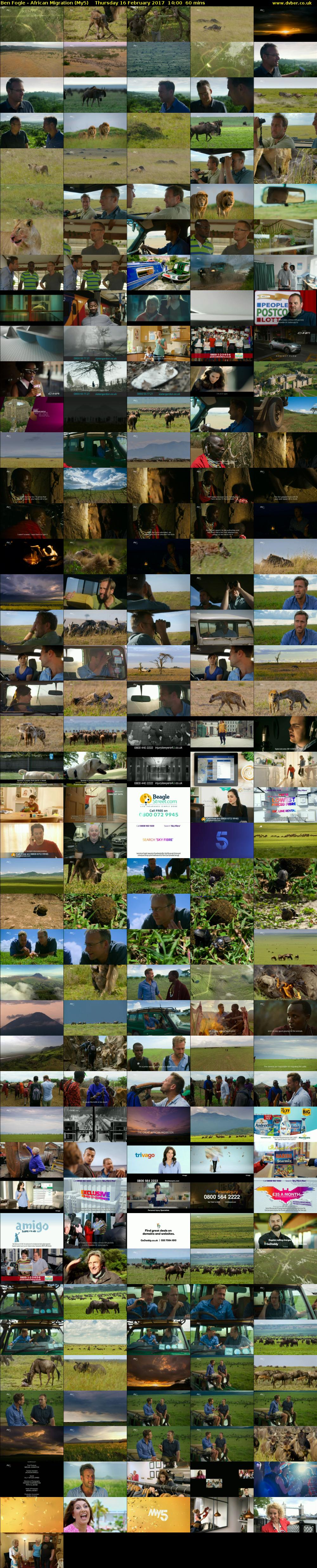 Ben Fogle - African Migration (My5) Thursday 16 February 2017 14:00 - 15:00