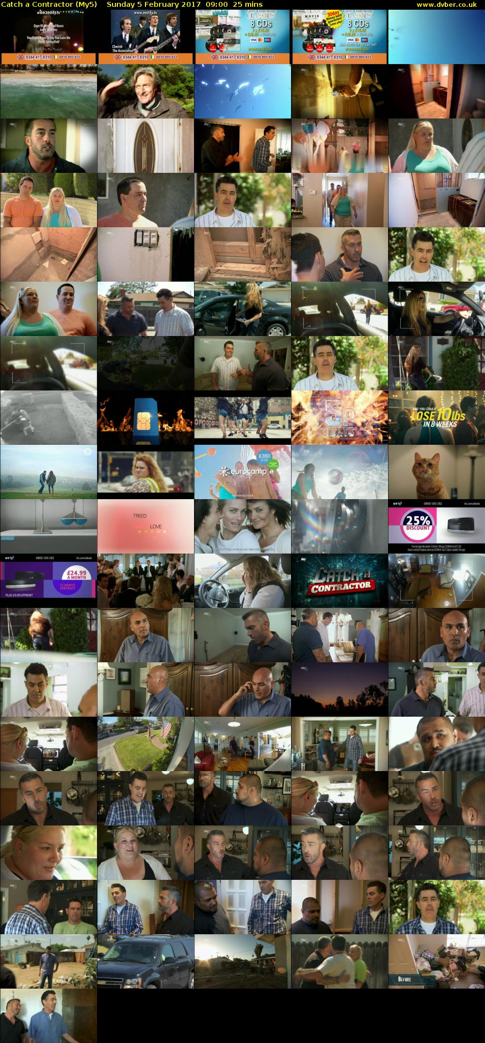 Catch a Contractor (My5) Sunday 5 February 2017 09:00 - 09:25