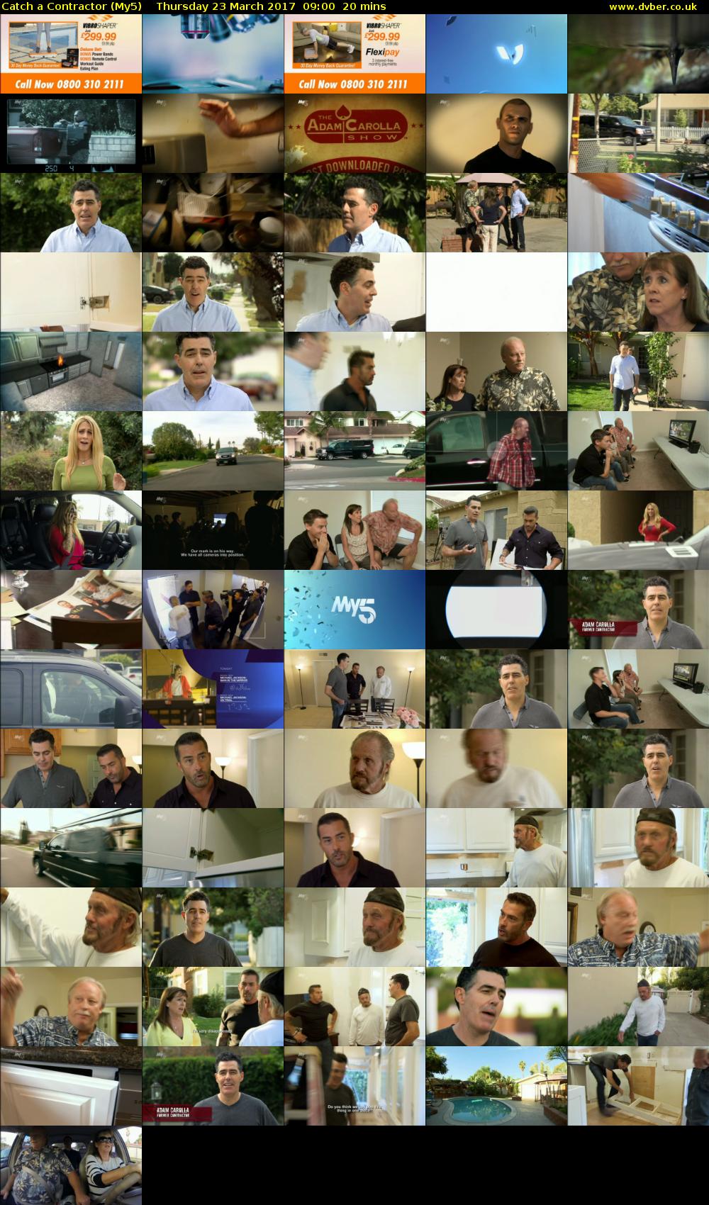 Catch a Contractor (My5) Thursday 23 March 2017 09:00 - 09:20
