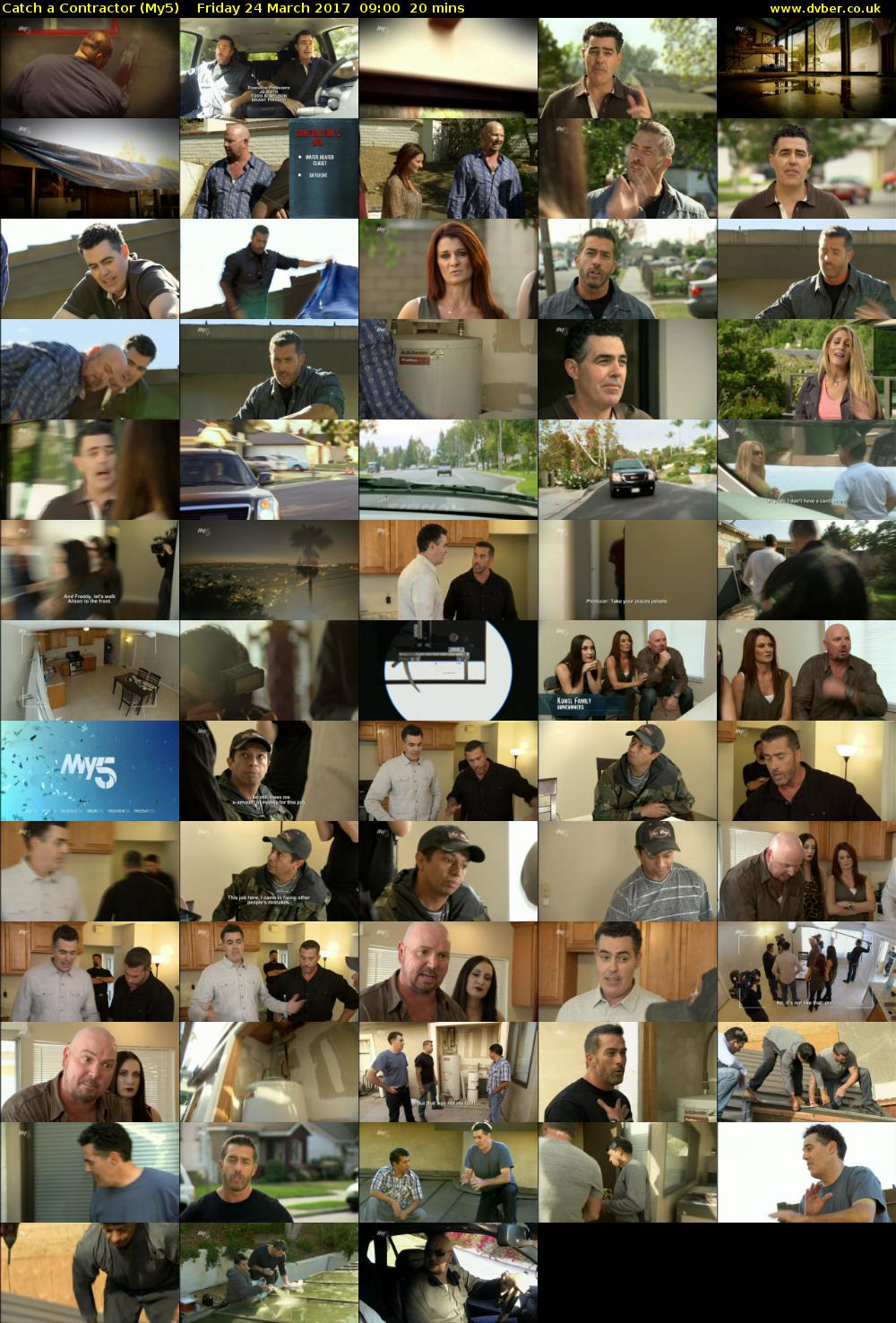Catch a Contractor (My5) Friday 24 March 2017 09:00 - 09:20