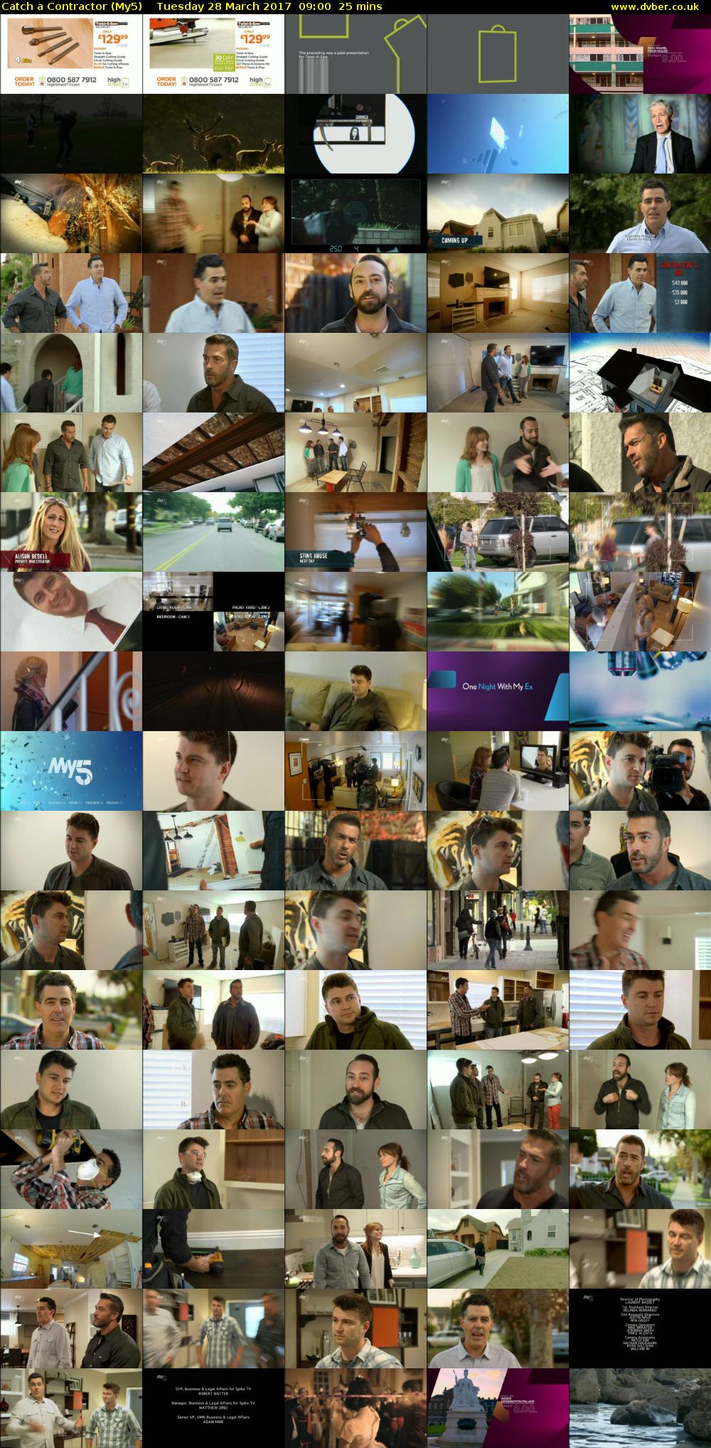 Catch a Contractor (My5) Tuesday 28 March 2017 09:00 - 09:25