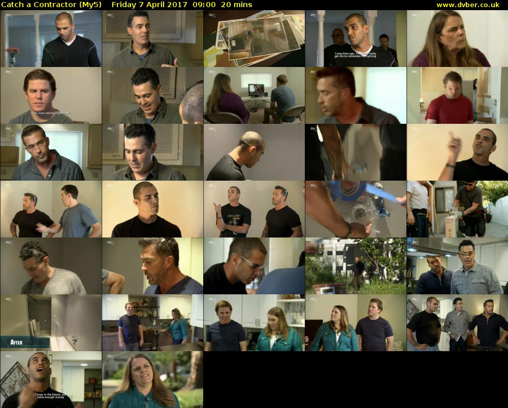 Catch a Contractor (My5) Friday 7 April 2017 09:00 - 09:20