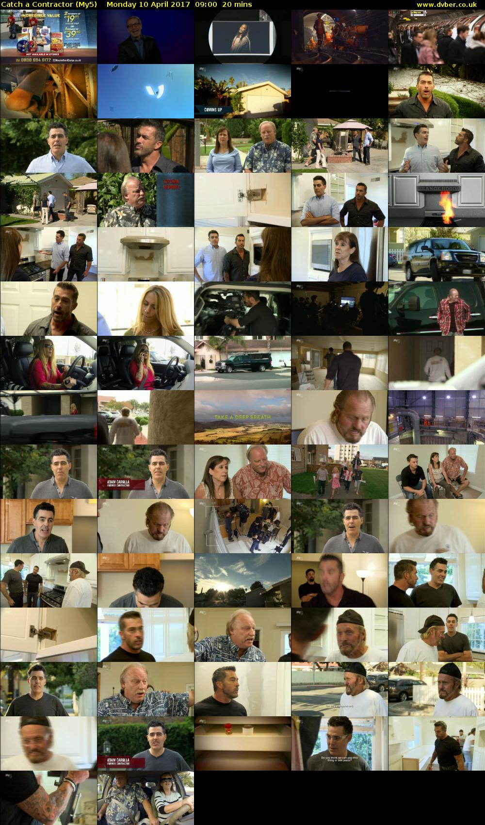 Catch a Contractor (My5) Monday 10 April 2017 09:00 - 09:20