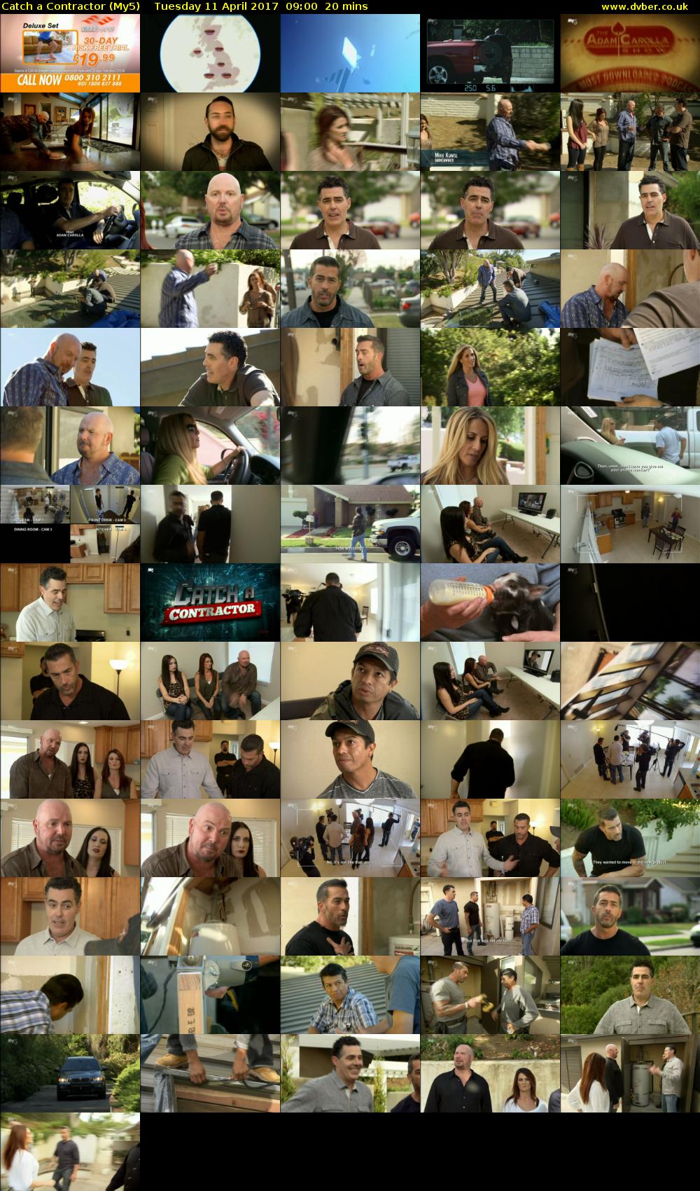 Catch a Contractor (My5) Tuesday 11 April 2017 09:00 - 09:20