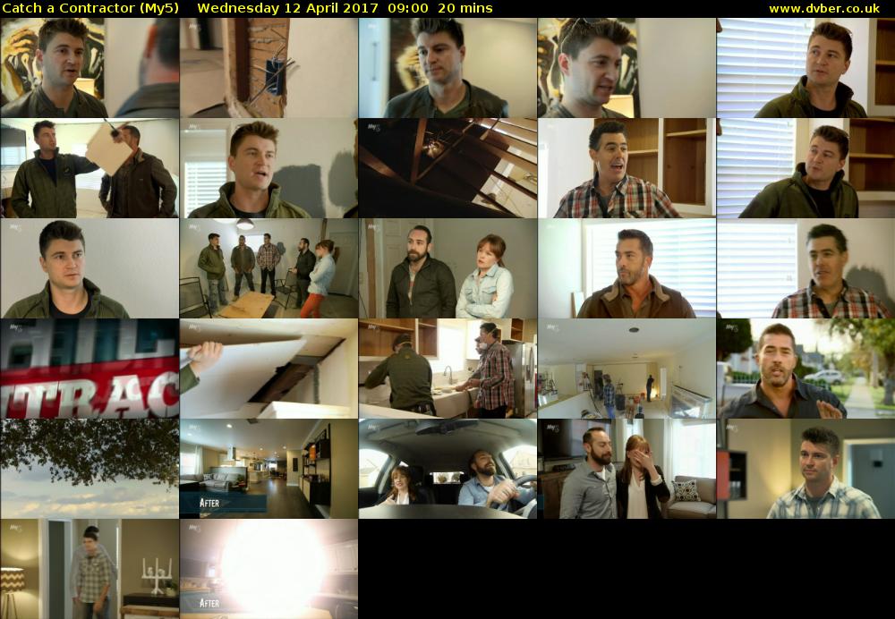 Catch a Contractor (My5) Wednesday 12 April 2017 09:00 - 09:20