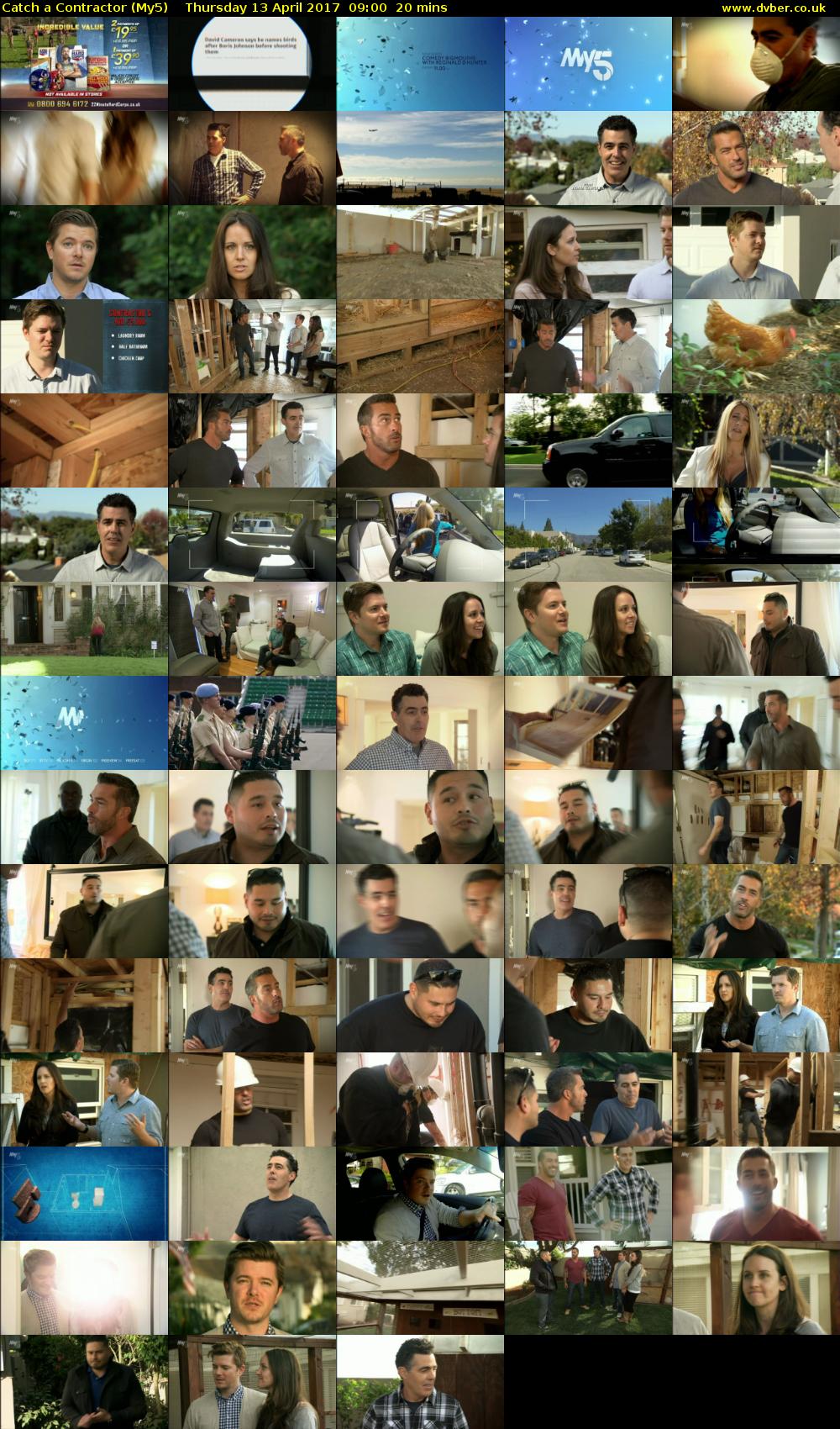 Catch a Contractor (My5) Thursday 13 April 2017 09:00 - 09:20