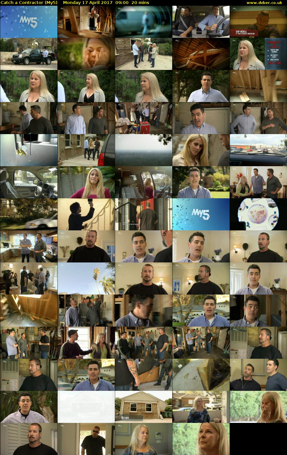 Catch a Contractor (My5) Monday 17 April 2017 09:00 - 09:20