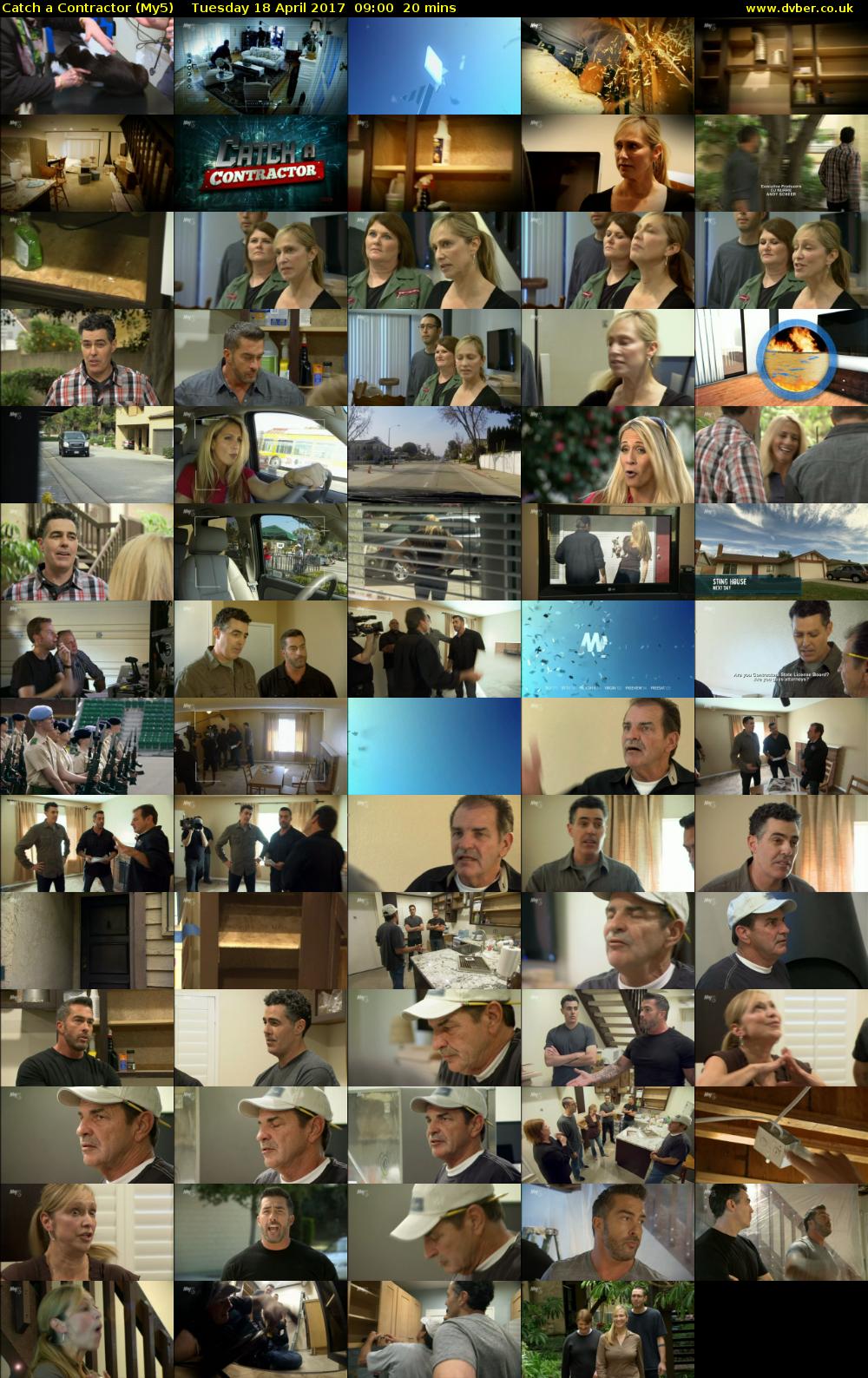 Catch a Contractor (My5) Tuesday 18 April 2017 09:00 - 09:20