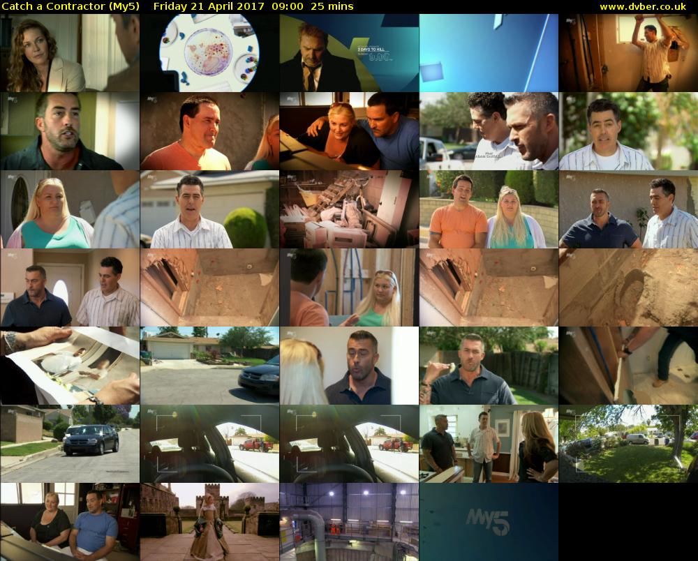 Catch a Contractor (My5) Friday 21 April 2017 09:00 - 09:25