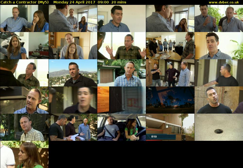 Catch a Contractor (My5) Monday 24 April 2017 09:00 - 09:20
