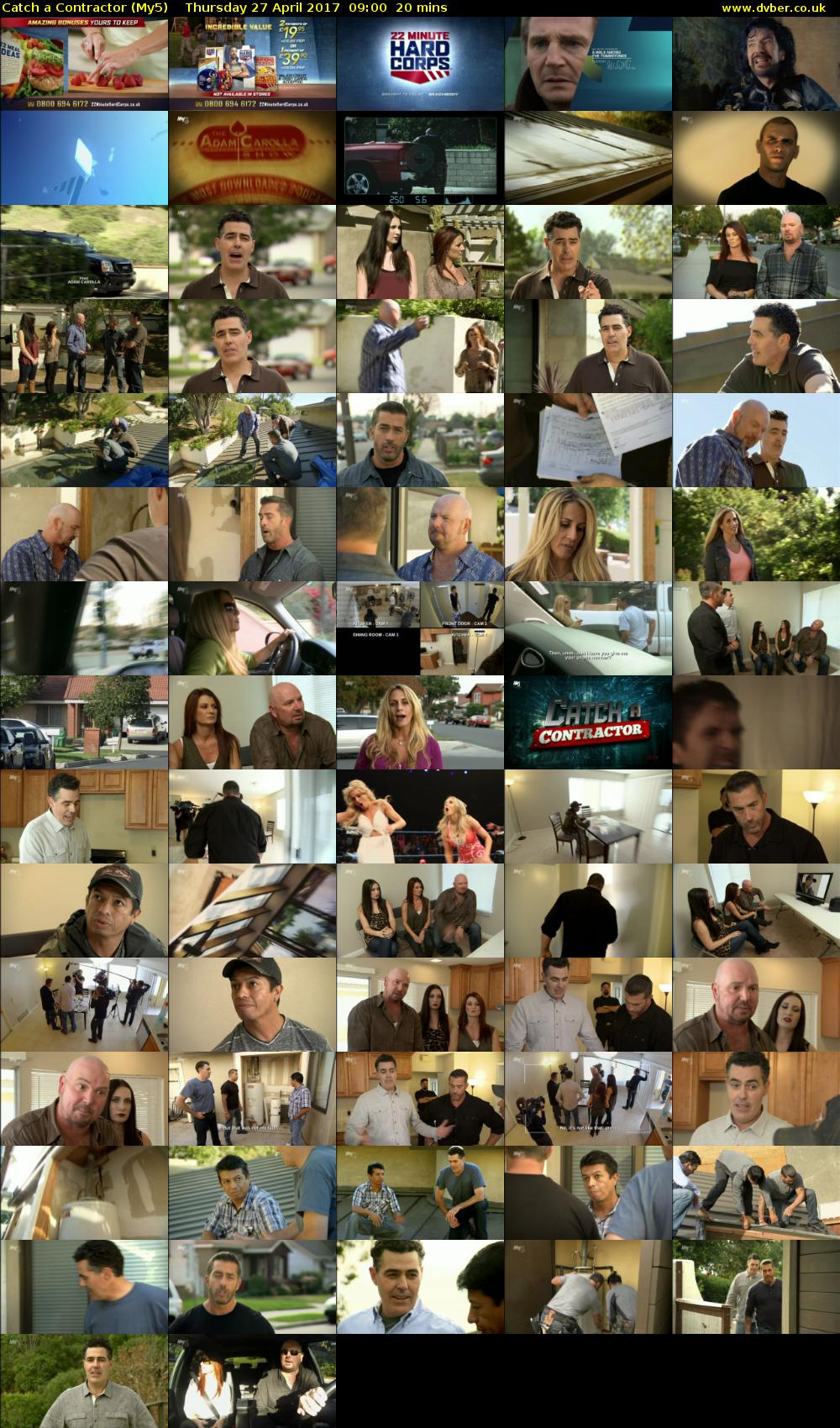 Catch a Contractor (My5) Thursday 27 April 2017 09:00 - 09:20
