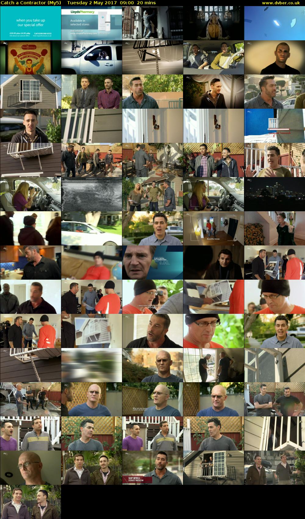 Catch a Contractor (My5) Tuesday 2 May 2017 09:00 - 09:20