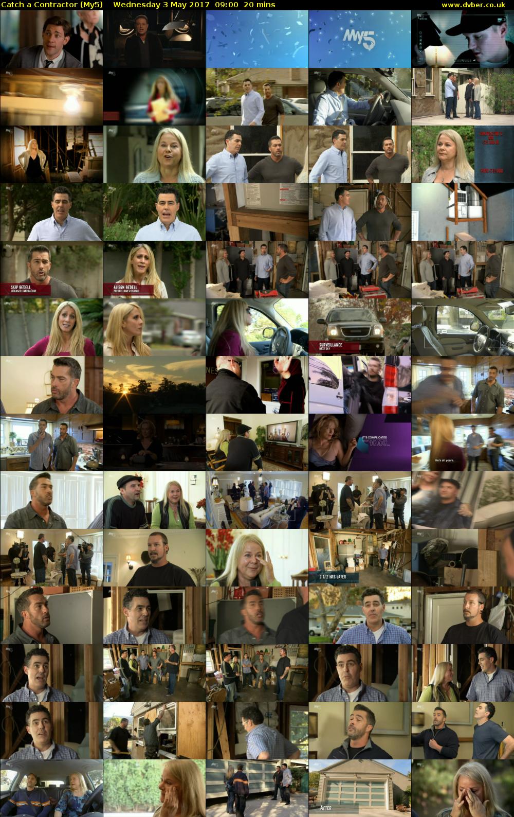 Catch a Contractor (My5) Wednesday 3 May 2017 09:00 - 09:20