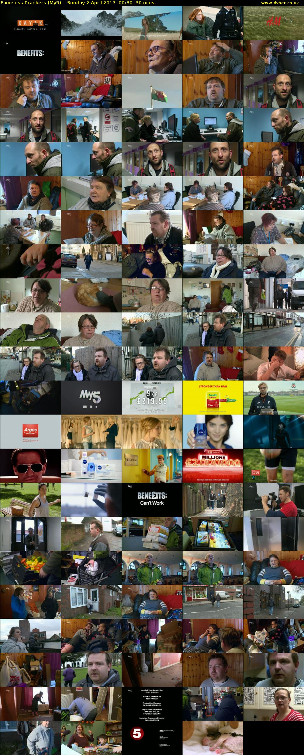 Fameless Prankers (My5) Sunday 2 April 2017 00:30 - 01:00