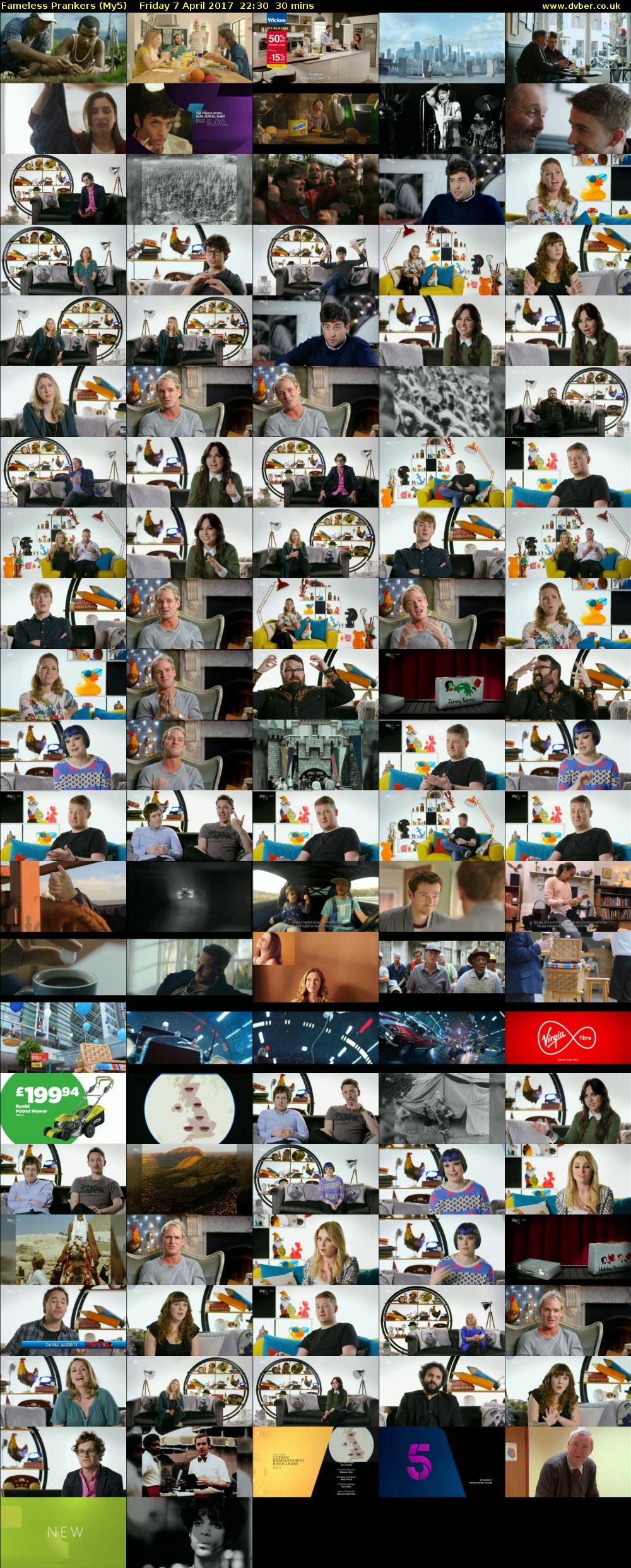 Fameless Prankers (My5) Friday 7 April 2017 22:30 - 23:00