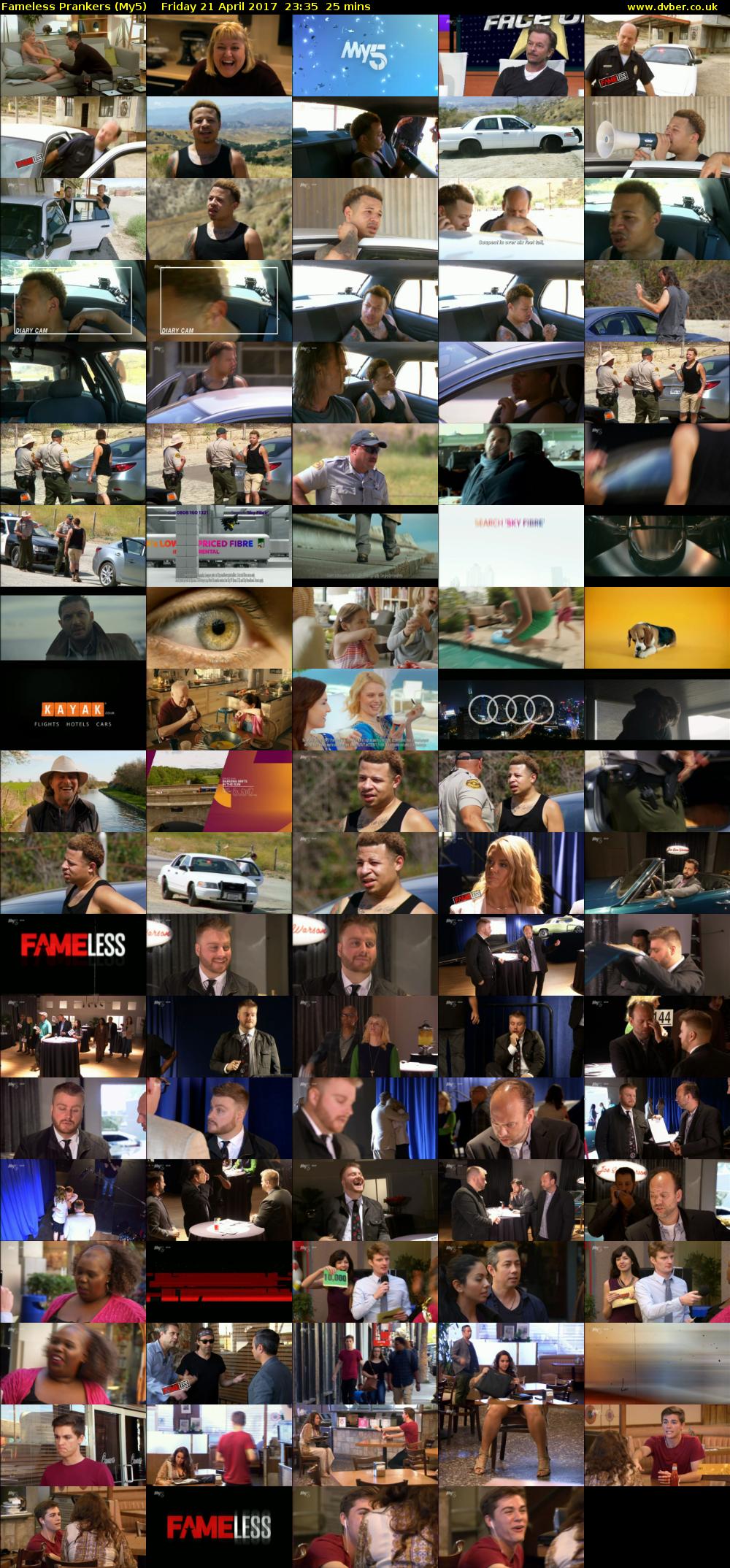 Fameless Prankers (My5) Friday 21 April 2017 23:35 - 00:00