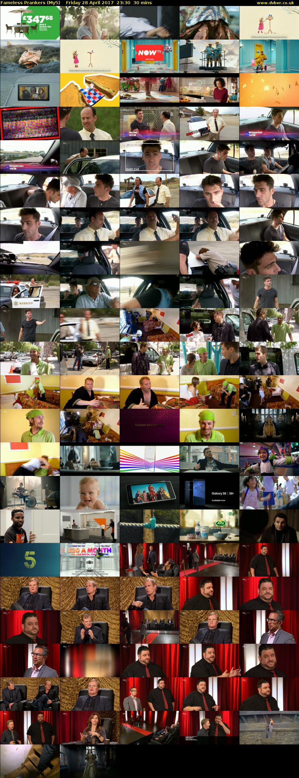 Fameless Prankers (My5) Friday 28 April 2017 23:30 - 00:00