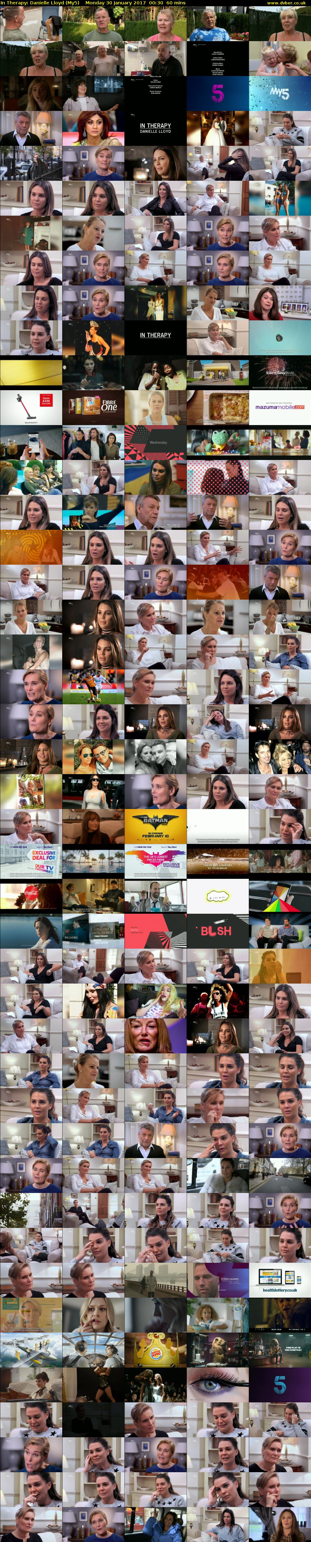 In Therapy: Danielle Lloyd (My5) Monday 30 January 2017 00:30 - 01:30