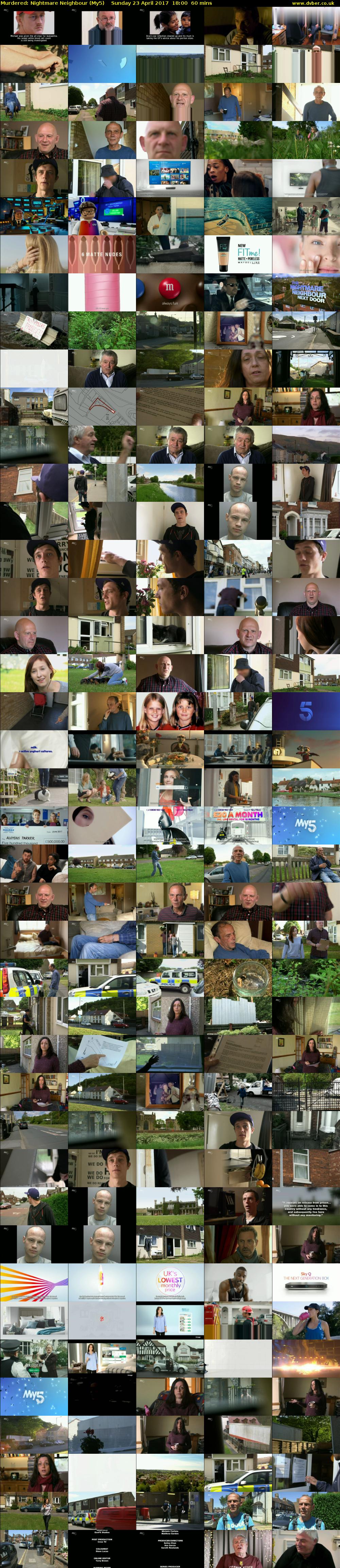 Murdered: Nightmare Neighbour (My5) Sunday 23 April 2017 18:00 - 19:00