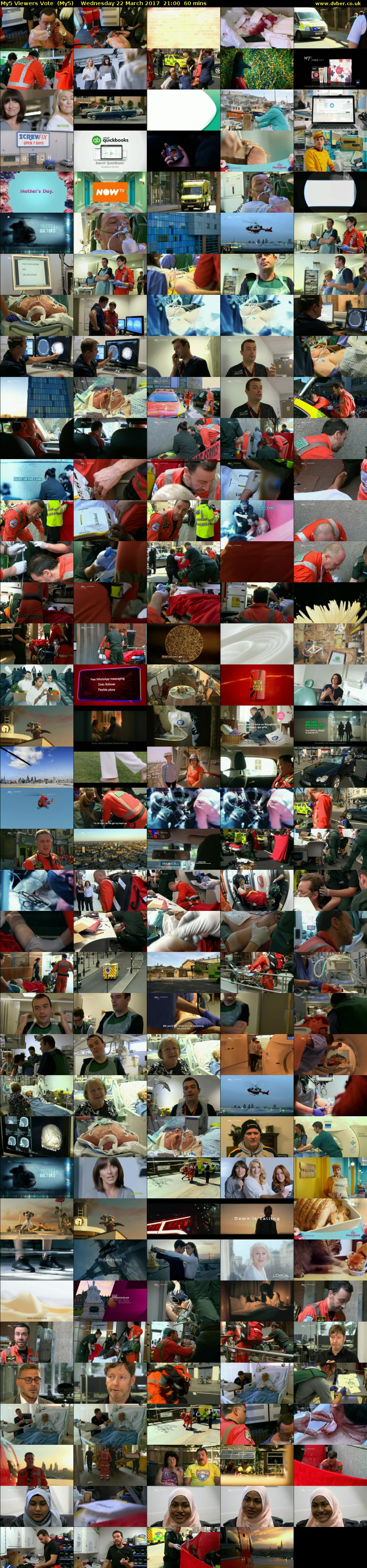 My5 Viewers Vote  (My5) Wednesday 22 March 2017 21:00 - 22:00