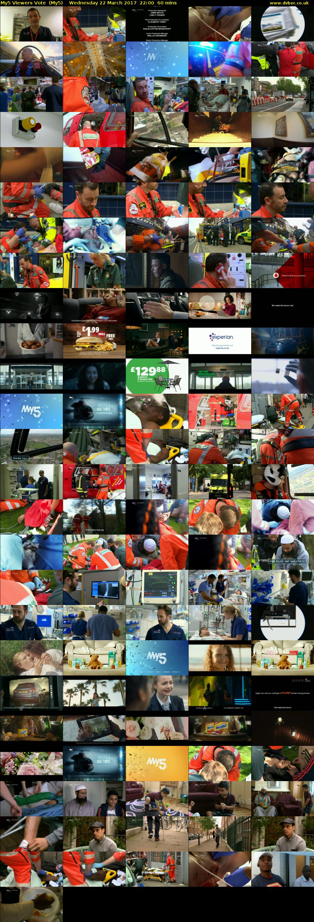 My5 Viewers Vote  (My5) Wednesday 22 March 2017 22:00 - 23:00