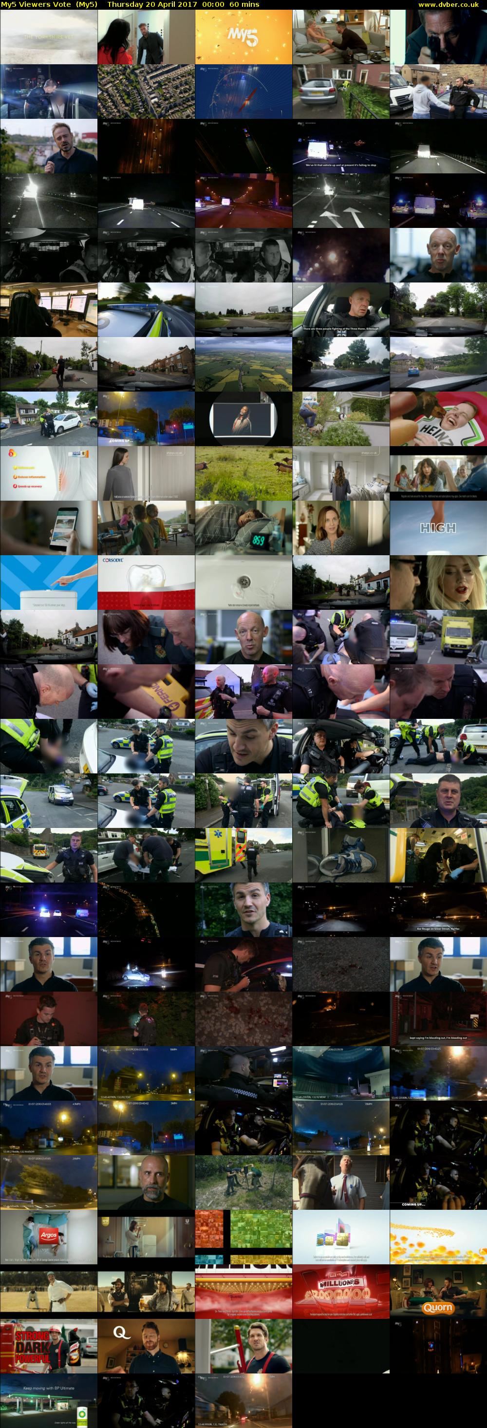 My5 Viewers Vote  (My5) Thursday 20 April 2017 00:00 - 01:00