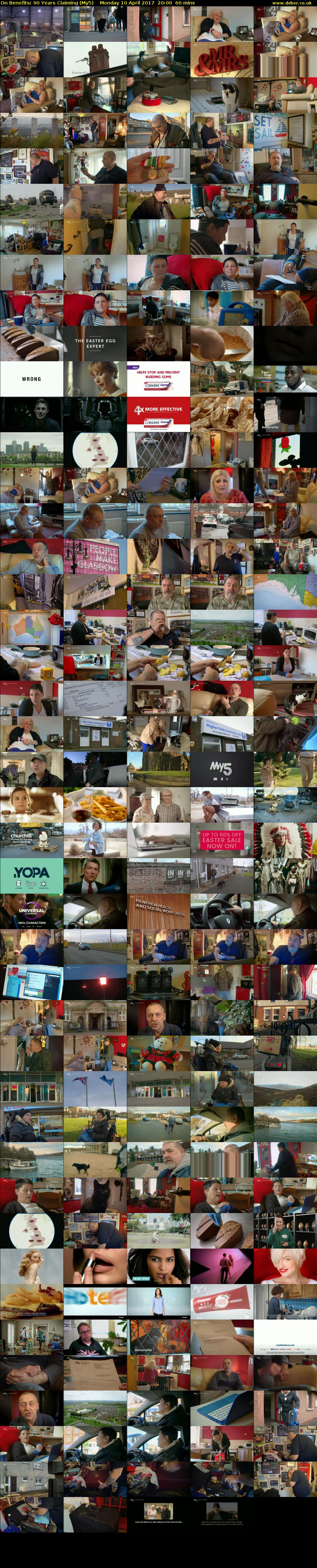 On Benefits: 90 Years Claiming (My5) Monday 10 April 2017 20:00 - 21:00