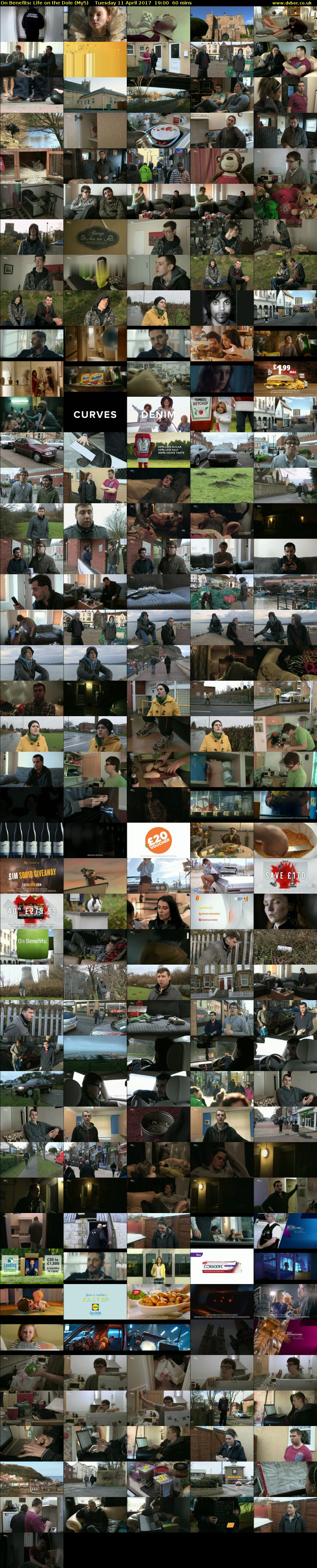 On Benefits: Life on the Dole (My5) Tuesday 11 April 2017 19:00 - 20:00