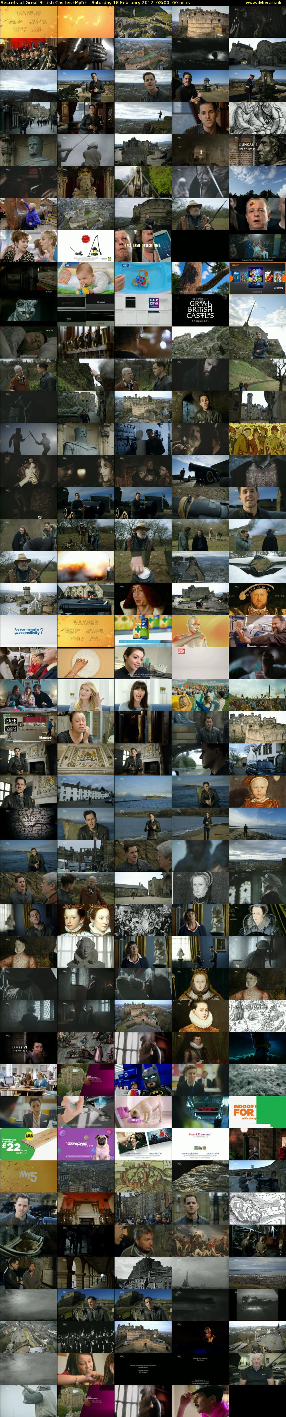 Secrets of Great British Castles (My5) Saturday 18 February 2017 03:00 - 04:00