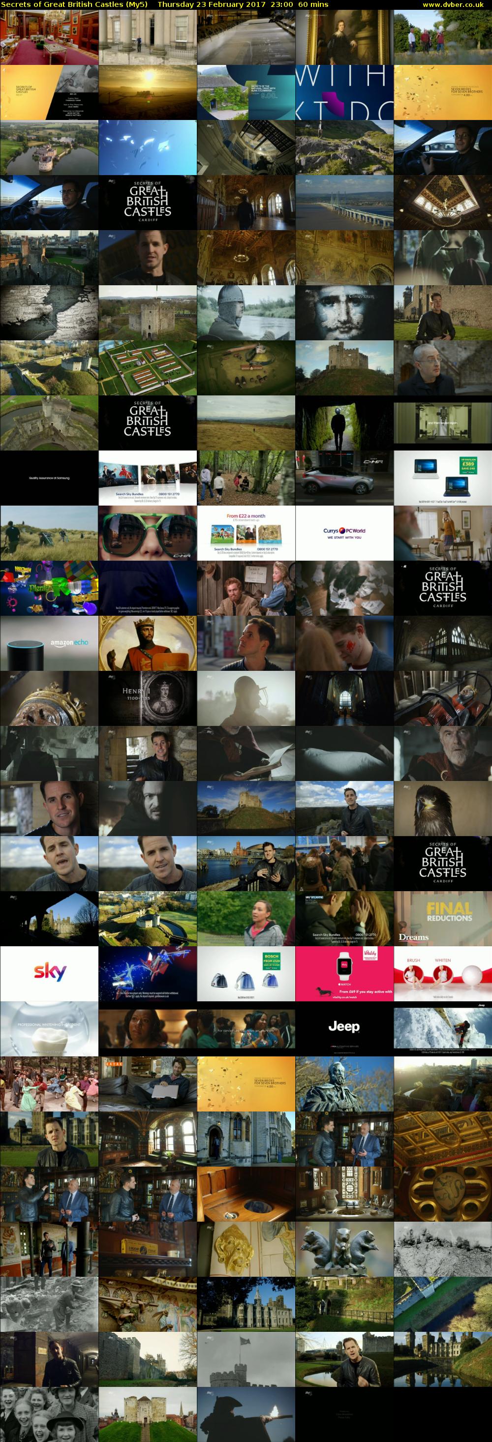 Secrets of Great British Castles (My5) Thursday 23 February 2017 23:00 - 00:00