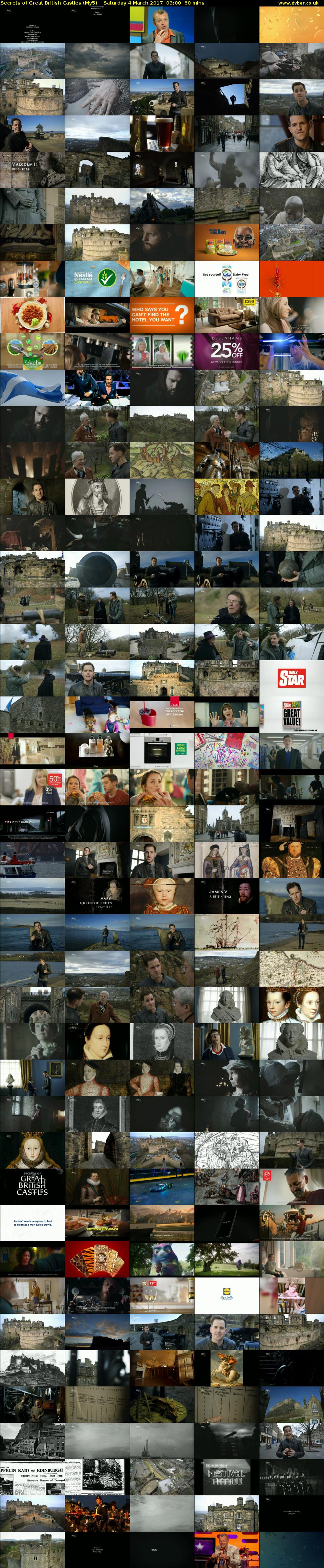 Secrets of Great British Castles (My5) Saturday 4 March 2017 03:00 - 04:00