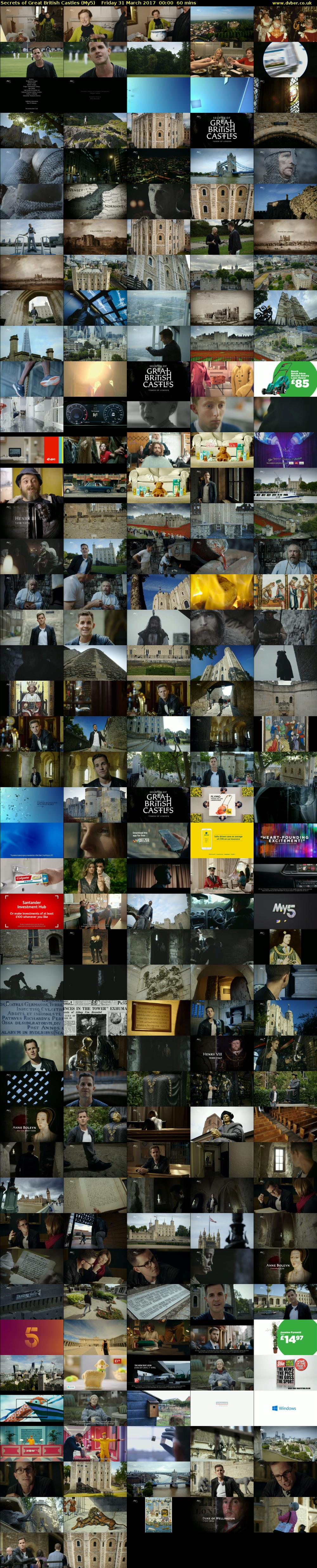 Secrets of Great British Castles (My5) Friday 31 March 2017 00:00 - 01:00