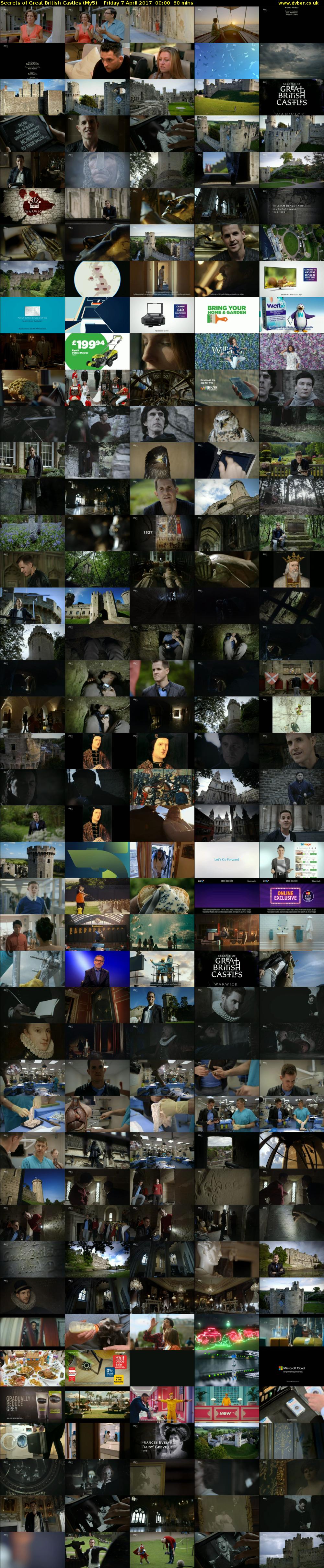 Secrets of Great British Castles (My5) Friday 7 April 2017 00:00 - 01:00