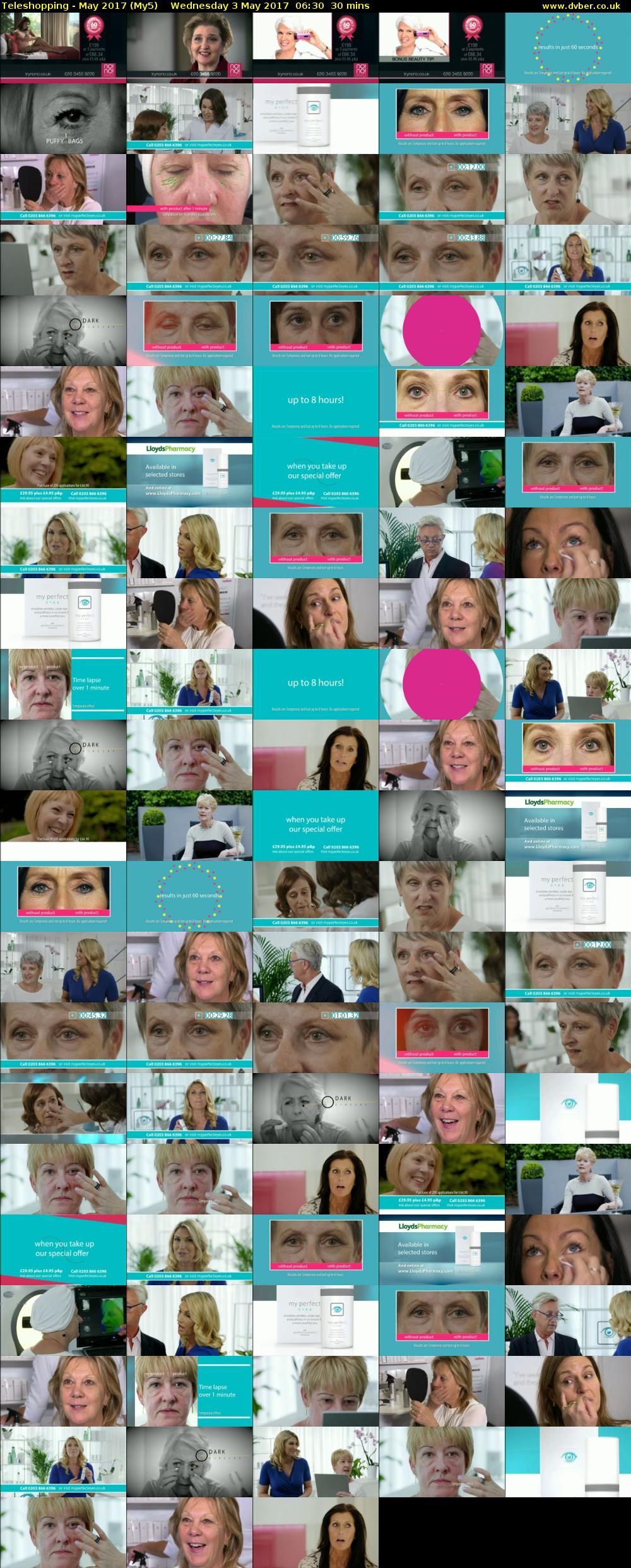 Teleshopping - May 2017 (My5) Wednesday 3 May 2017 06:30 - 07:00